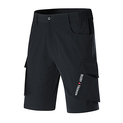 

Men's Hiking Shorts Solid Color Outdoor Breathable Quick Dry Stretchy Multi-Pockets Nylon Shorts Black Grey Dark Gray Khaki Hunting Fishing Climbing M L XL XXL XXXL