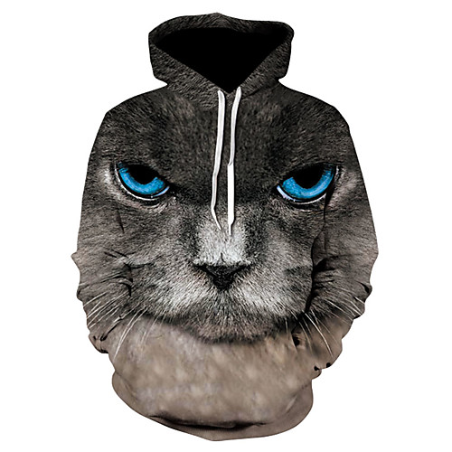 

Men's Pullover Hoodie Sweatshirt 3D Print 3D Print 3D Print Hoodies Sweatshirts White Green Gray