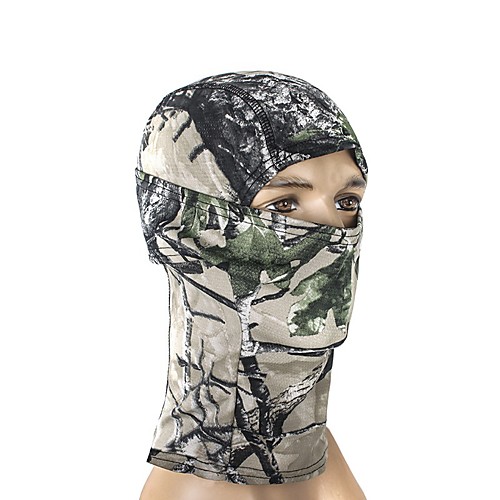 

Men's Cycling Face Mask Cover Balaclava Cap Hunting Hat Outdoor UV Sun Protection Windproof Quick Dry Breathable Hunting Ski / Snowboard Fishing Camouflage Color Jungle camouflage Black