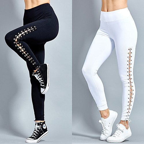 

Women's Leggings Elastic Waistband Crossover Sport Athleisure Pants / Trousers Pants Top Bottoms Breathable Soft Comfortable Plus Size Yoga Everyday Use Casual Daily Outdoor Exercising