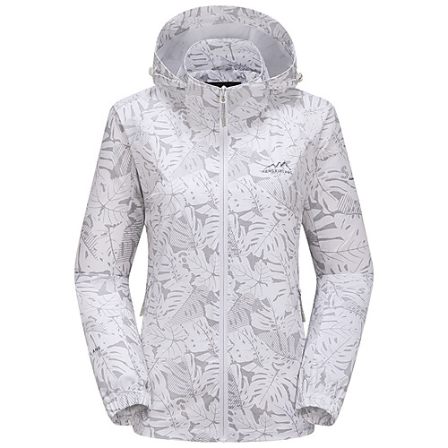 

Women's Hiking Jacket Hiking Windbreaker Outdoor Waterproof Lightweight Windproof Breathable Top Elastane Fishing Climbing Running White Red Pink Green / Quick Dry