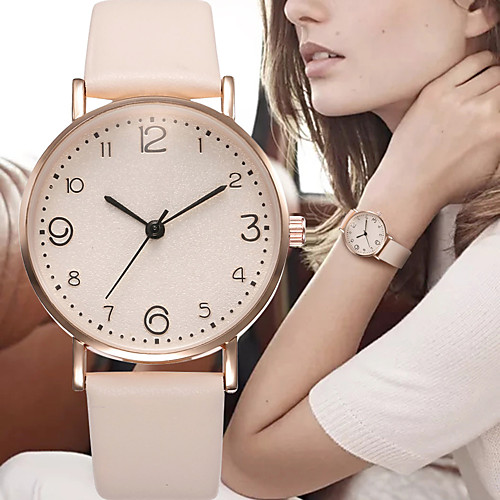 

Women's Quartz Watches Analog - Digital Quartz Stylish Elegant Large Dial / PU Leather