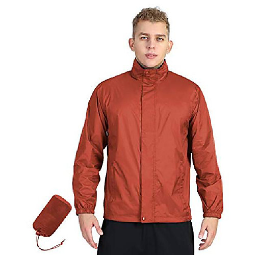 

Men's Rain Poncho Waterproof Hiking Jacket Rain Jacket Outdoor Waterproof Lightweight UV Sun Protection Breathable Raincoat Poncho Top Fishing Climbing Camping / Hiking / Caving claret Sapphire