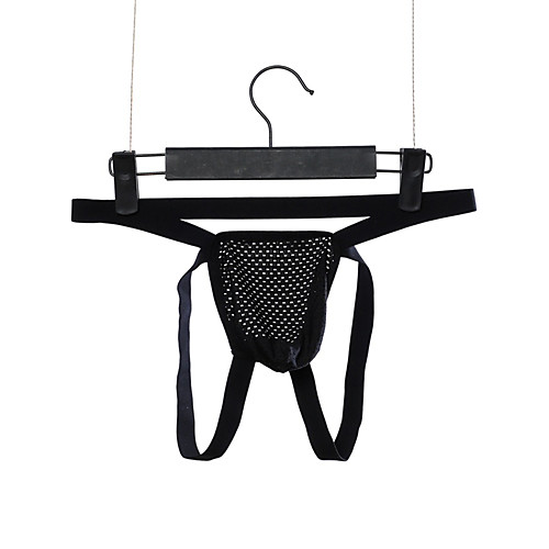 

Men's 1 Piece Basic G-string Underwear - Normal Low Waist Black M L XL