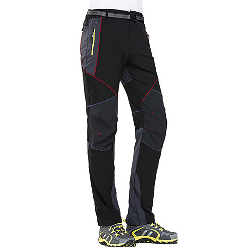 

Men's Hiking Pants Trousers Patchwork Outdoor Windproof Breathable Quick Dry Stretchy Pants / Trousers Bottoms Black Grey Hunting Ski / Snowboard Fishing S M L XL XXL