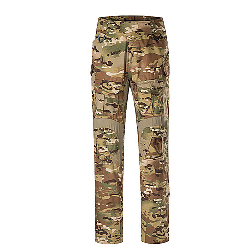 

Men's Hiking Pants Trousers Tactical Cargo Pants Waterproof Ventilation Quick Dry Breathable Fall Spring Camo / Camouflage Cotton for Black python pattern MC camouflage Tricolor desert 30-S 32-M 34-L