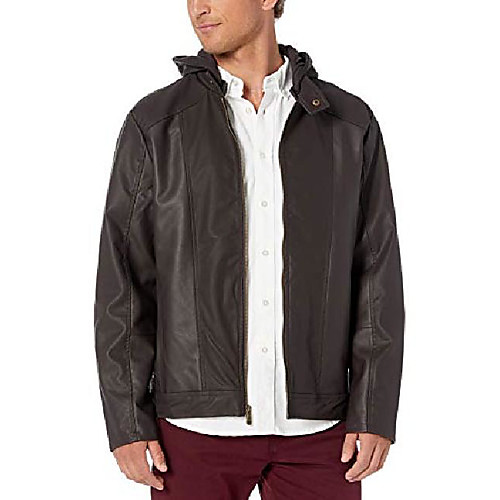 

Urban Republic Mens Windbreaker Jacket, Darkbrown, XL