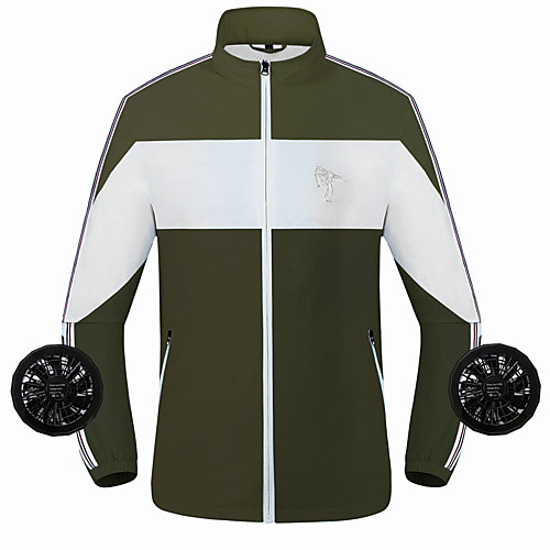 

Women's Men's Hiking Jacket Hiking Windbreaker Outdoor Patchwork Waterproof Lightweight Breathable Quick Dry Top Fishing Climbing Running Green Dark Blue Light Blue