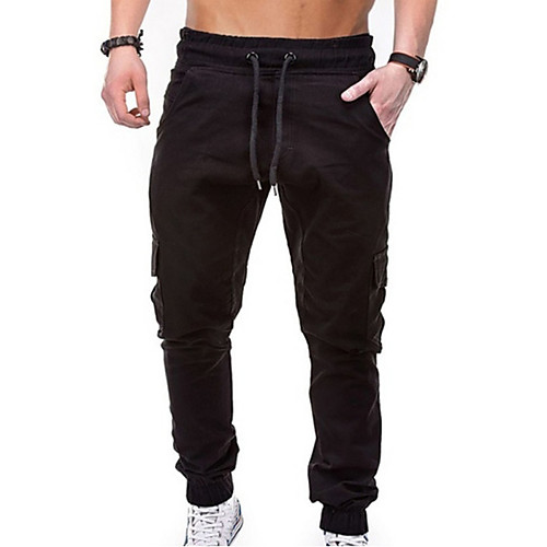 

Men's Sweatpants Joggers Jogger Pants Athletic Bottoms Drawstring Cotton Winter Fitness Gym Workout Running Training Exercise Breathable Moisture Wicking Soft Sport Solid Colored Black Army Green