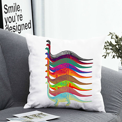 

1 pcs Polyester Pillow Cover Pillow Cover & Insert, Animal Simple Classic Square Zipper Polyester Traditional Classic