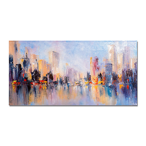 

Oil Painting Hand Painted Horizontal Abstract Modern Stretched Canvas