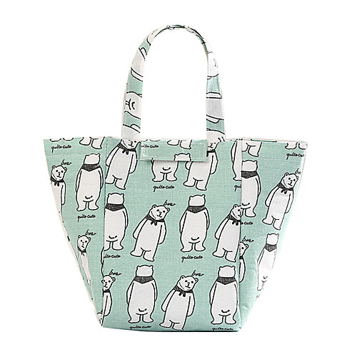 

Unisex Linen Lunch Bag Print Animal Daily Office & Career Bear Alpaca Blue cat Grey cat