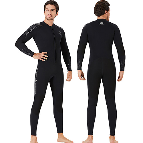 

Dive&Sail Men's Full Wetsuit 1.5mm SCR Neoprene Diving Suit Quick Dry Anatomic Design Long Sleeve Front Zip Patchwork Autumn / Fall Spring Summer / Stretchy