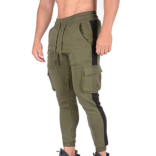 

Men's Sweatpants Joggers Jogger Pants Athletic Bottoms Drawstring with Side Pocket Cotton Winter Fitness Gym Workout Running Training Exercise Breathable Moisture Wicking Soft Sport Black Army Green