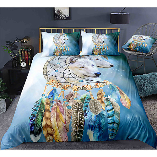 

3-Piece Duvet Cover Set Hotel Bedding Sets Comforter Cover with Soft Lightweight Microfiber, Include 1 Duvet Cover, 2 Pillowcases for Double/Queen/King(1 Pillowcase for Twin/Single)