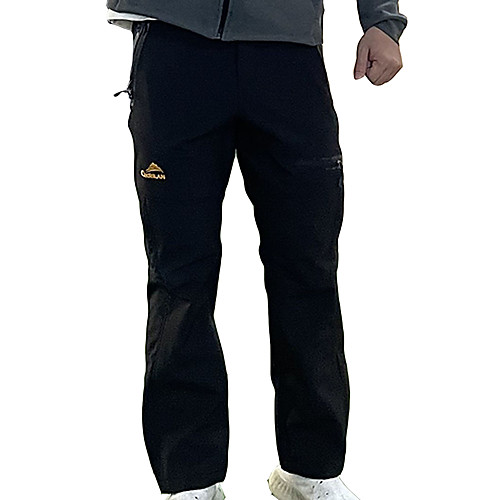 

Men's Hiking Pants Trousers Softshell Pants Solid Color Winter Outdoor Thermal Windproof Fleece Lining Warm Fleece Nylon Softshell Pants / Trousers Bottoms Black Hunting Climbing Camping / Hiking