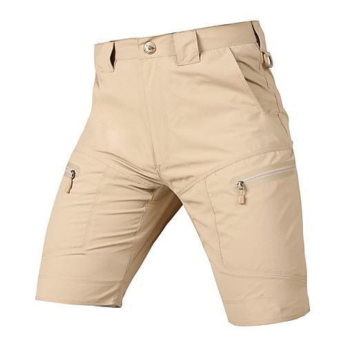 

Men's Hiking Shorts Hiking Cargo Shorts Tactical Shorts Waterproof Ventilation Multi-Pockets Quick Dry Spring Summer Solid Colored Nylon Bottoms for Hunting Fishing Casual Black Army Green Khaki S M