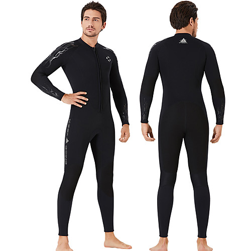 

Dive&Sail Men's Full Wetsuit 3mm SCR Neoprene Diving Suit Quick Dry Anatomic Design Long Sleeve Front Zip Patchwork Autumn / Fall Spring Summer / Stretchy