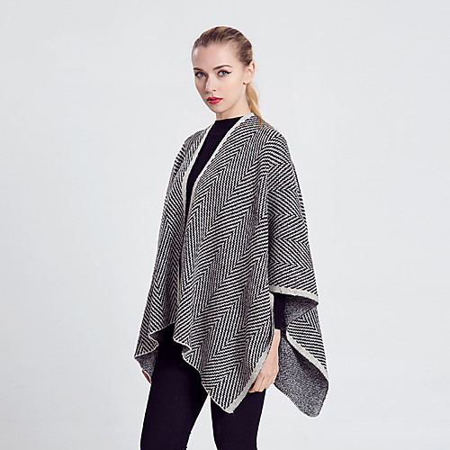 

Sleeveless Artistic / Retro / Shawls Acrylic Wedding / Party / Evening Shawl & Wrap / Women's Wrap With Stripe