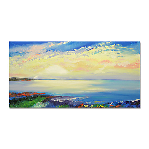 

Oil Painting Hand Painted Horizontal Abstract Modern Stretched Canvas