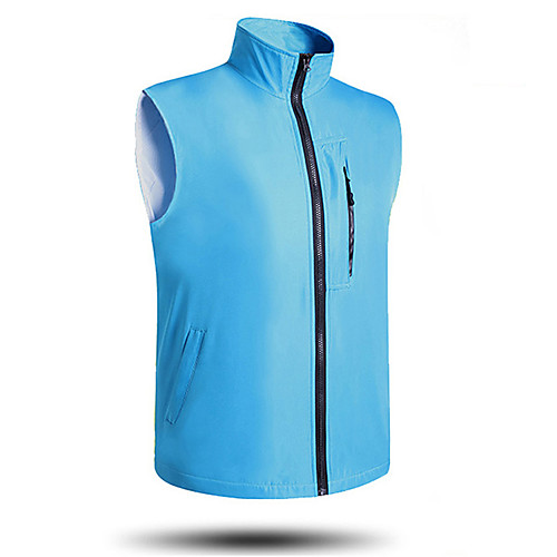 

Men's Hiking Vest / Gilet Fishing Vest Winter Outdoor Solid Color Lightweight Breathable Quick Dry Sweat-wicking Top Hunting Fishing Climbing fluorescent green White Black Blue Red