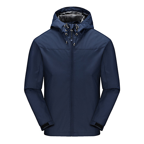 

Men's Hiking Jacket Hiking Windbreaker Outdoor Solid Color Waterproof Lightweight Windproof Breathable Jacket Top Hunting Fishing Climbing Dark Grey Black Red Army Green Blue / Quick Dry