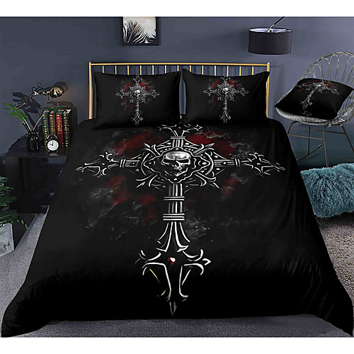 

Easter Cross 3-Piece Duvet Cover Set Hotel Bedding Sets Comforter Cover with Soft Lightweight Microfiber, Include 1 Duvet Cover, 2 Pillowcases for Double/Queen/King(1 Pillowcase for Twin/Single)