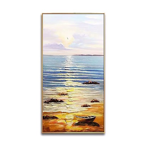 

Oil Painting Hand Painted Vertical Abstract Landscape Modern Rolled Canvas (No Frame)