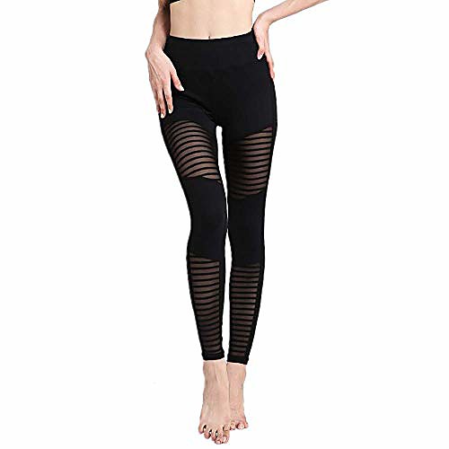 

Workout Pants for Women Stretch Yoga Leggings, High Waisted Leggings for Women - Soft Slim Tummy Control Black