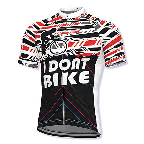 

21Grams Men's Short Sleeve Cycling Jersey Spandex Black Bike Top Mountain Bike MTB Road Bike Cycling Breathable Quick Dry Sports Clothing Apparel / Athleisure