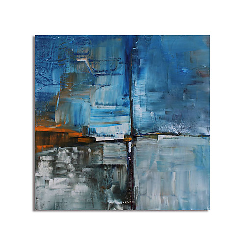 

Oil Painting Hand Painted Square Abstract Modern Stretched Canvas