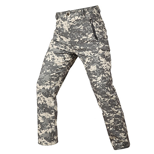 

Men's Softshell Pants Hunting Pants Waterproof Ventilation Wearproof Fall Spring Solid Colored Camo / Camouflage for ACU Color CP Color Digital Desert S M L XL XXL