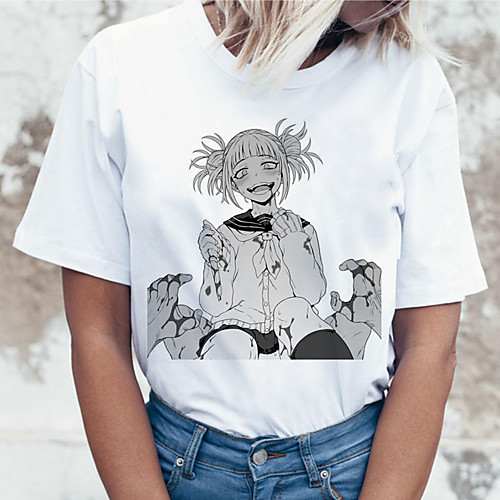 

Inspired by My Hero Academia / Boku No Hero Ahegao Cosplay Costume T-shirt Microfiber Graphic Prints Printing T-shirt For Women's / Men's