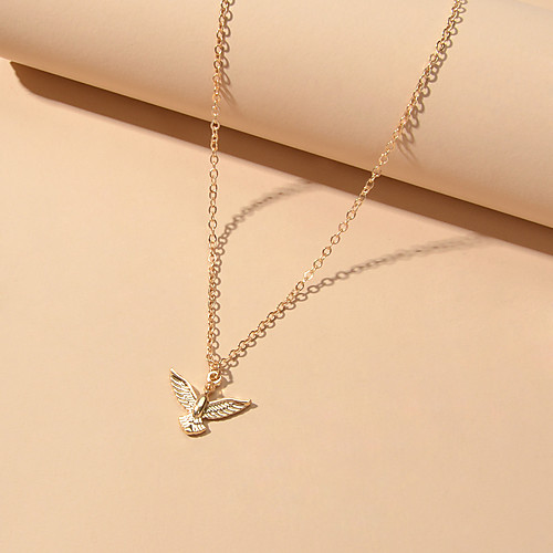 

Women's Pendant Necklace Bird Trendy Alloy Gold 46 cm Necklace Jewelry For Beach Festival