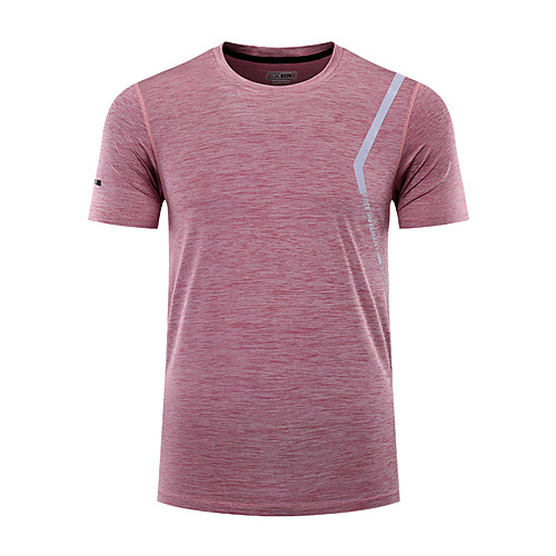 

Men's T shirt Hiking Tee shirt Short Sleeve Crew Neck Tee Tshirt Top Outdoor Lightweight Breathable Quick Dry Soft Summer Polyester White Army Green Pink Fishing Climbing Running