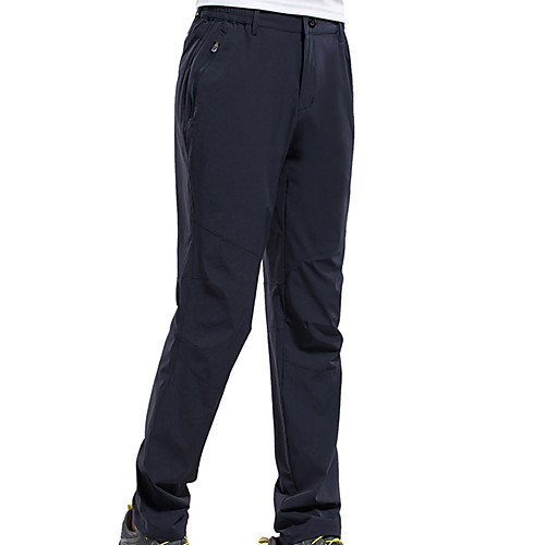 

Men's Hiking Pants Trousers Solid Color Outdoor Lightweight Windproof Breathable Quick Dry Bottoms Dark Gray Khaki Dark Navy Hunting Fishing Climbing S M L XL XXL