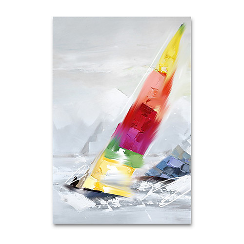 

Oil Painting Hand Painted Vertical Abstract Landscape Modern Stretched Canvas