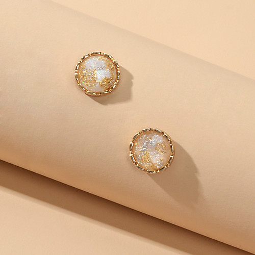 

Women's Stud Earrings Geometrical Cute Earrings Jewelry Gold For Date Festival