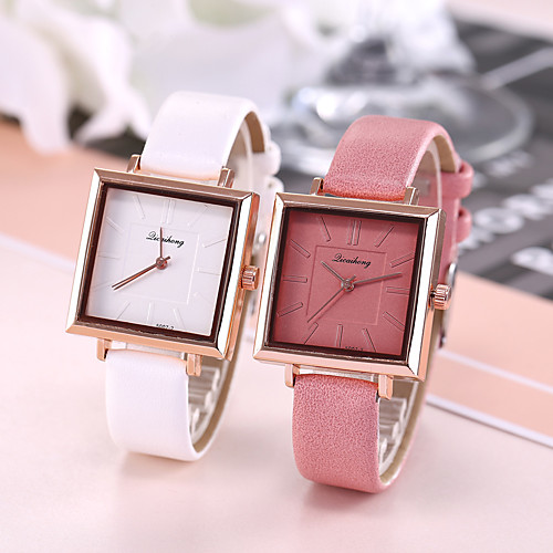 

Women's Quartz Watches Analog Quartz Stylish Elegant Large Dial / PU Leather