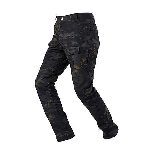 

Men's Hiking Pants Trousers Hunting Pants Tactical Cargo Pants Waterproof Ventilation Quick Dry Breathable Fall Spring Solid Colored Camo / Camouflage Cotton for Black Camouflage Khaki S M L XL XXL