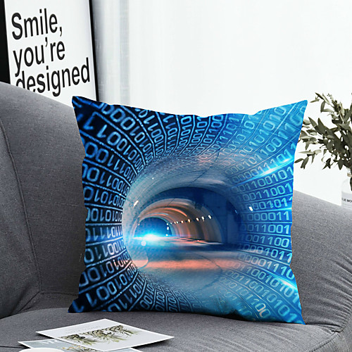 

1 pcs Polyester Pillow Cover Pillow Cover & Insert Simple Classic Square Zipper Polyester Traditional Classic