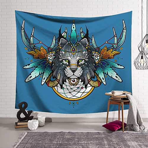 

Wall Tapestry Art Decor Blanket Curtain Hanging Home Bedroom Living Room Decoration Polyester Leopard Head