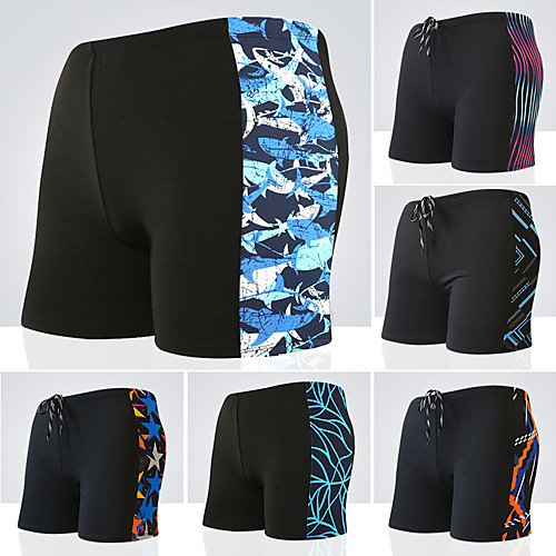 

Men's Swim Shorts Breathable Quick Dry Ultra Light (UL) Elastane Terylene Swimwear Beach Wear Board Shorts Painting Swimming Surfing Water Sports