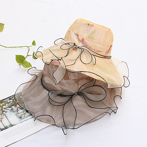 

Organza Hats with Ruffles 1 Piece Party / Evening / Horse Race Headpiece