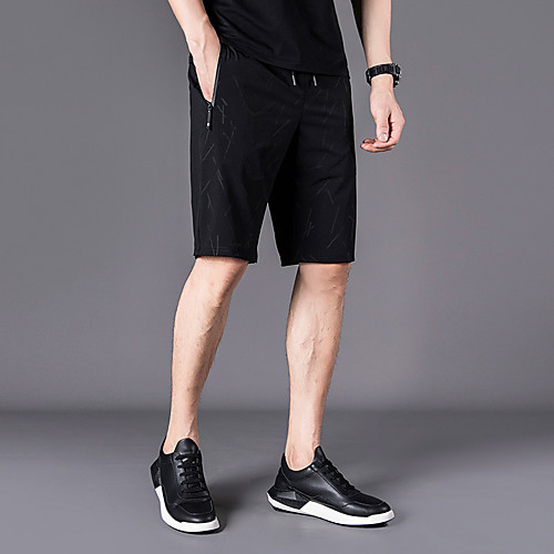 

Men's Hiking Shorts Summer Outdoor Regular Fit Breathable Sweat wicking Spandex Shorts Black Beach Traveling M L XL XXL XXXL