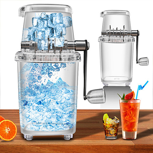 

Ice Blender Portable Manual Ice Crusher Multi-function Hand Shaved Ice Machine Ice Chopper for Bar Home Cooling in Summer