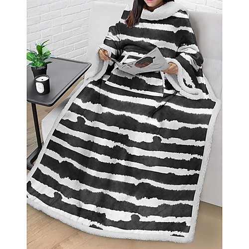 

Women's Home Polyester Crew Neck Suits Long Sleeve Knitting Fall & Winter 3D One-Size White