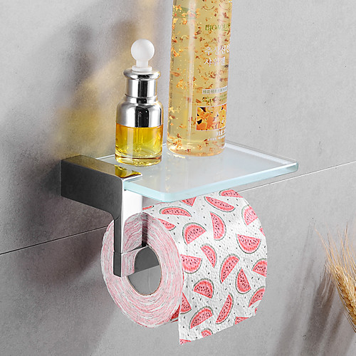 

Toilet Paper Holder New Design / Creative / Multifunction Contemporary / Traditional Brass / Tempered Glass Bathroom / Hotel bath Wall Mounted