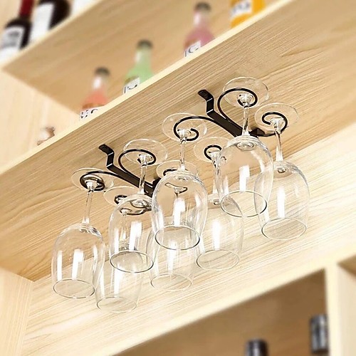 

Wine Glass Holder Household Wine Glass Upside Down Rack European Style Goblet Hanging Glass Holder