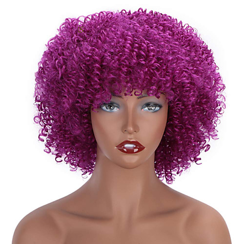 

Synthetic Wig Curly Short Bob Wig Short A10 A1 A2 A3 A4 Synthetic Hair Women's Cosplay Party Fashion Purple